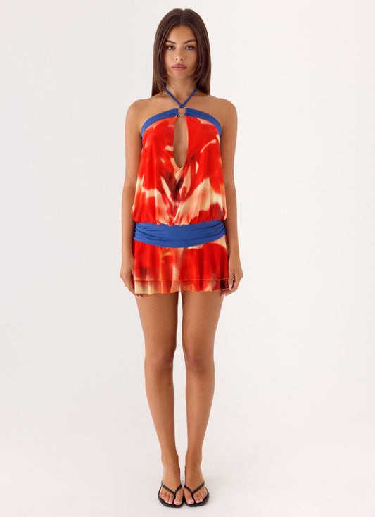 Mini Dress Telling You - Burnt Petal