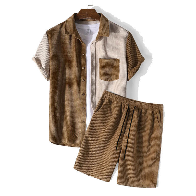 Conjunto de 2 Peças - Camisa Waffle