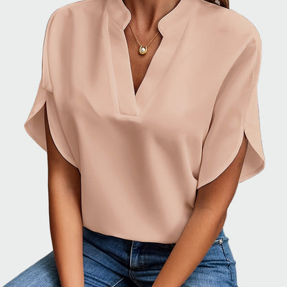Draped Print Shirt