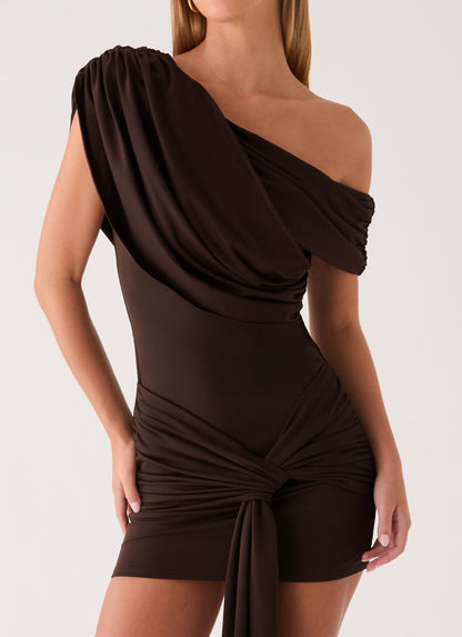 Mini Venissa Dress - Chocolate