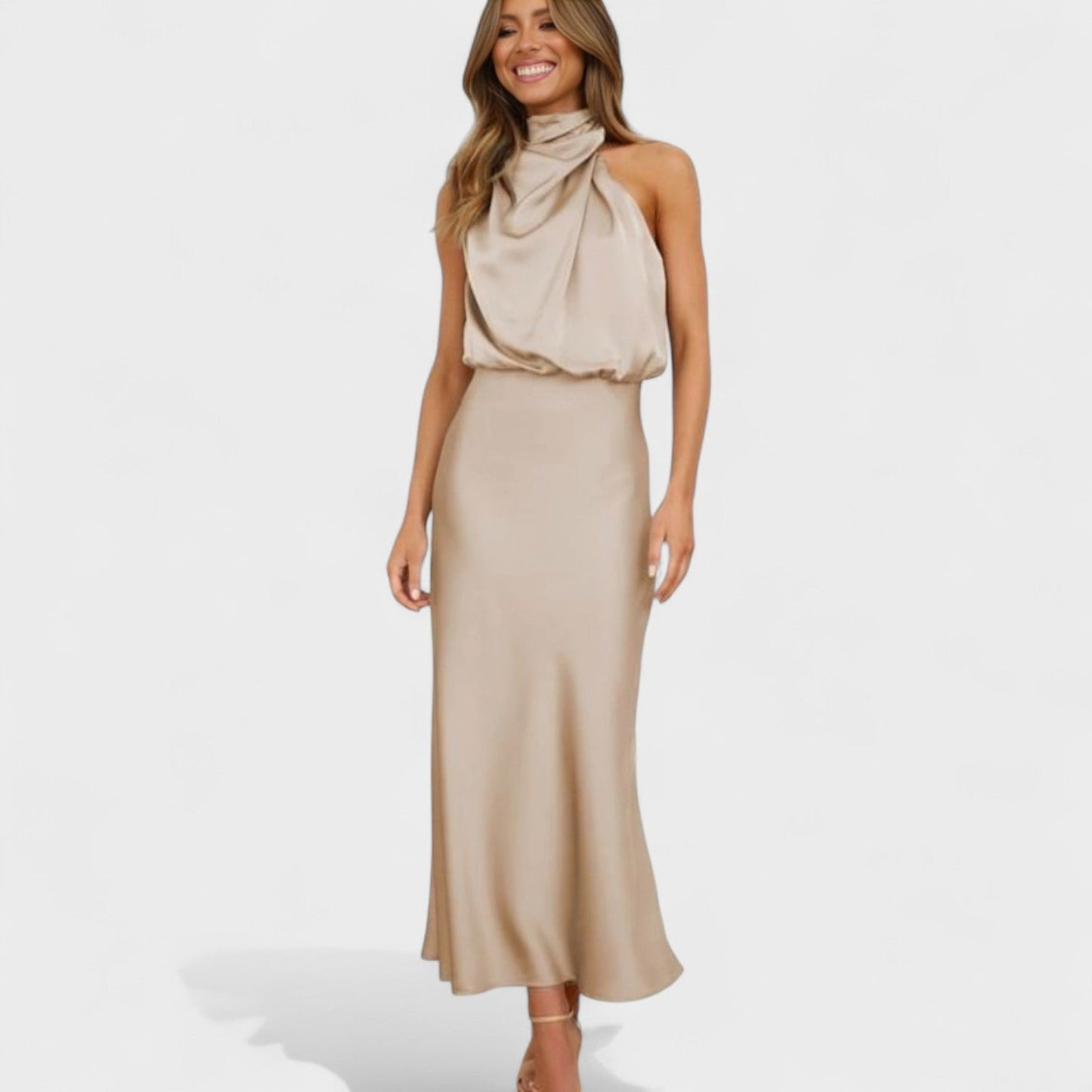 Alba - Elegance Satin Dress
