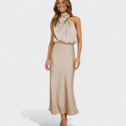 Alba - Elegance Satin Dress
