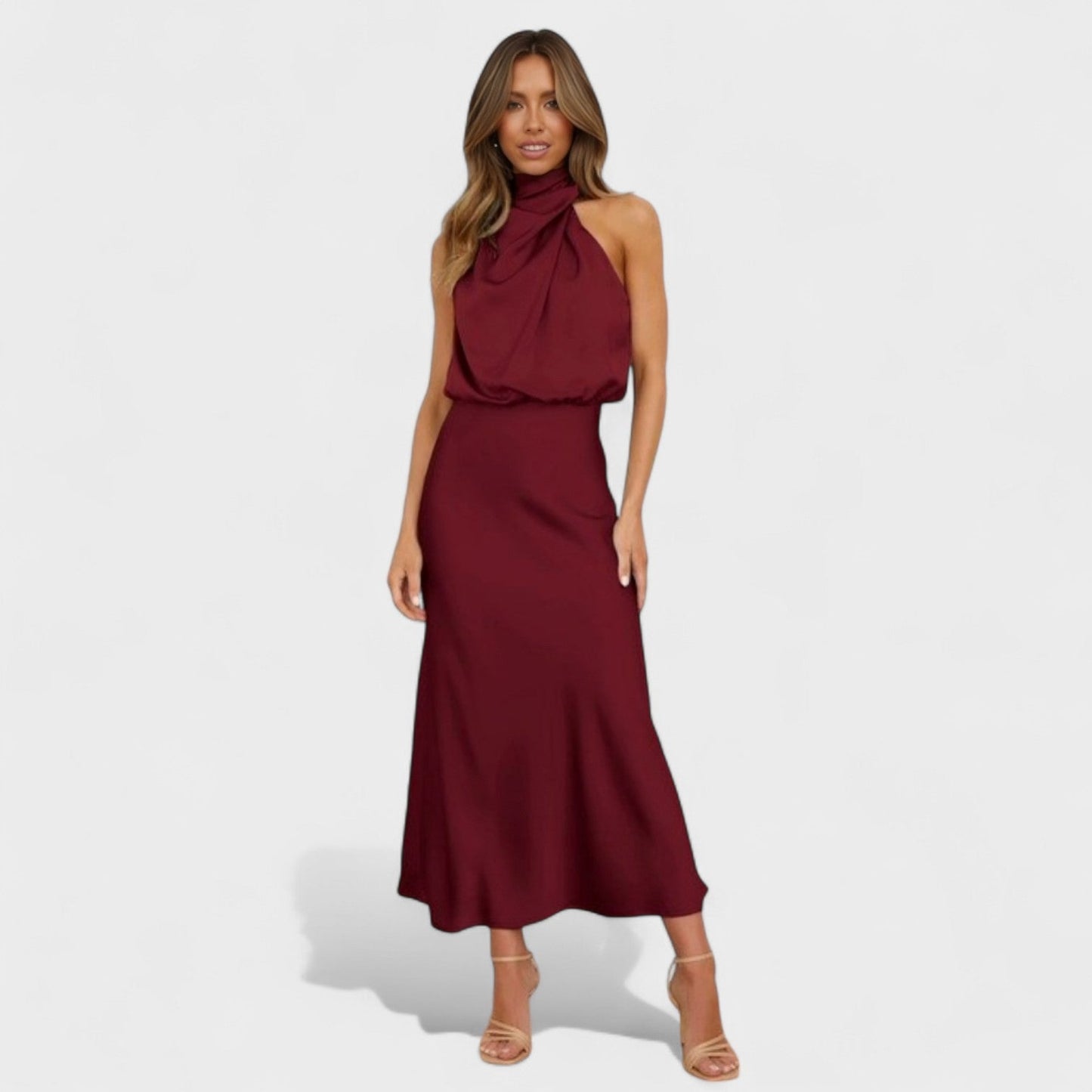 Alba - Elegance Satin Dress