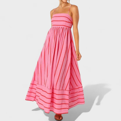 Isabel - Vestido Longo Listrado
