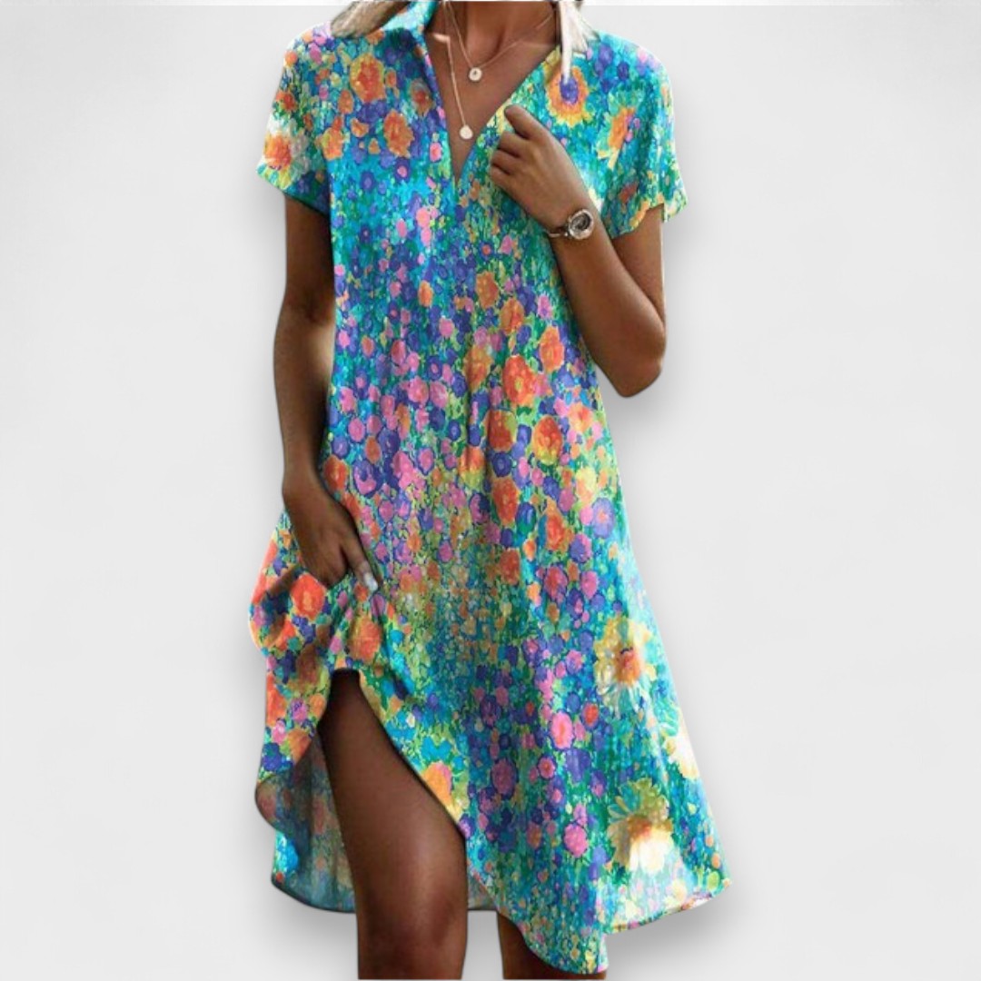 Eterna - Vestido Midi de Elegância Clássica
