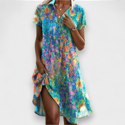 Eterna - Vestido Midi de Elegância Clássica