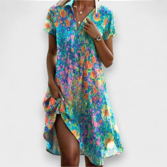 Eterna - Vestido Midi de Elegância Clássica