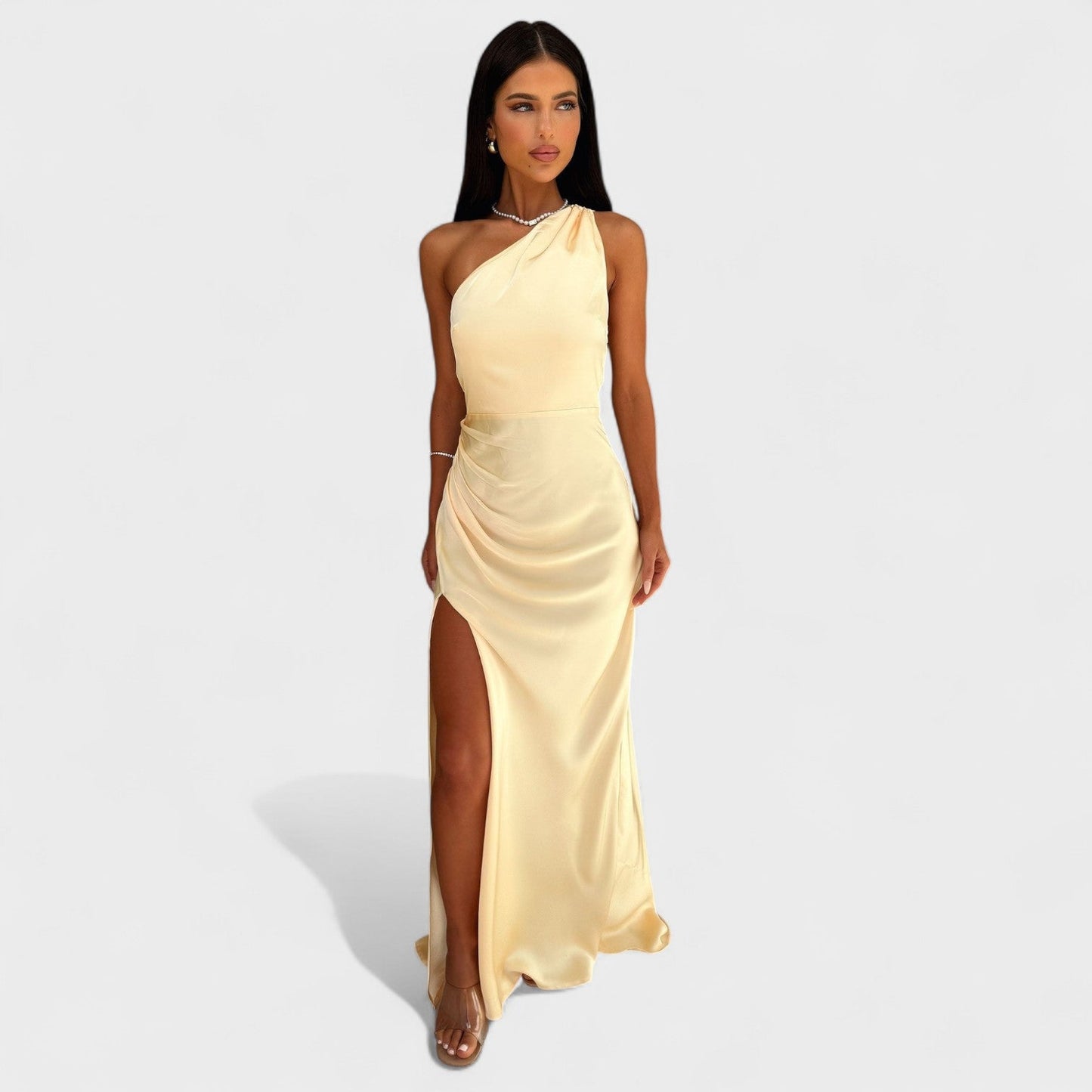 Aurélia - Vestido Longo de Cetim