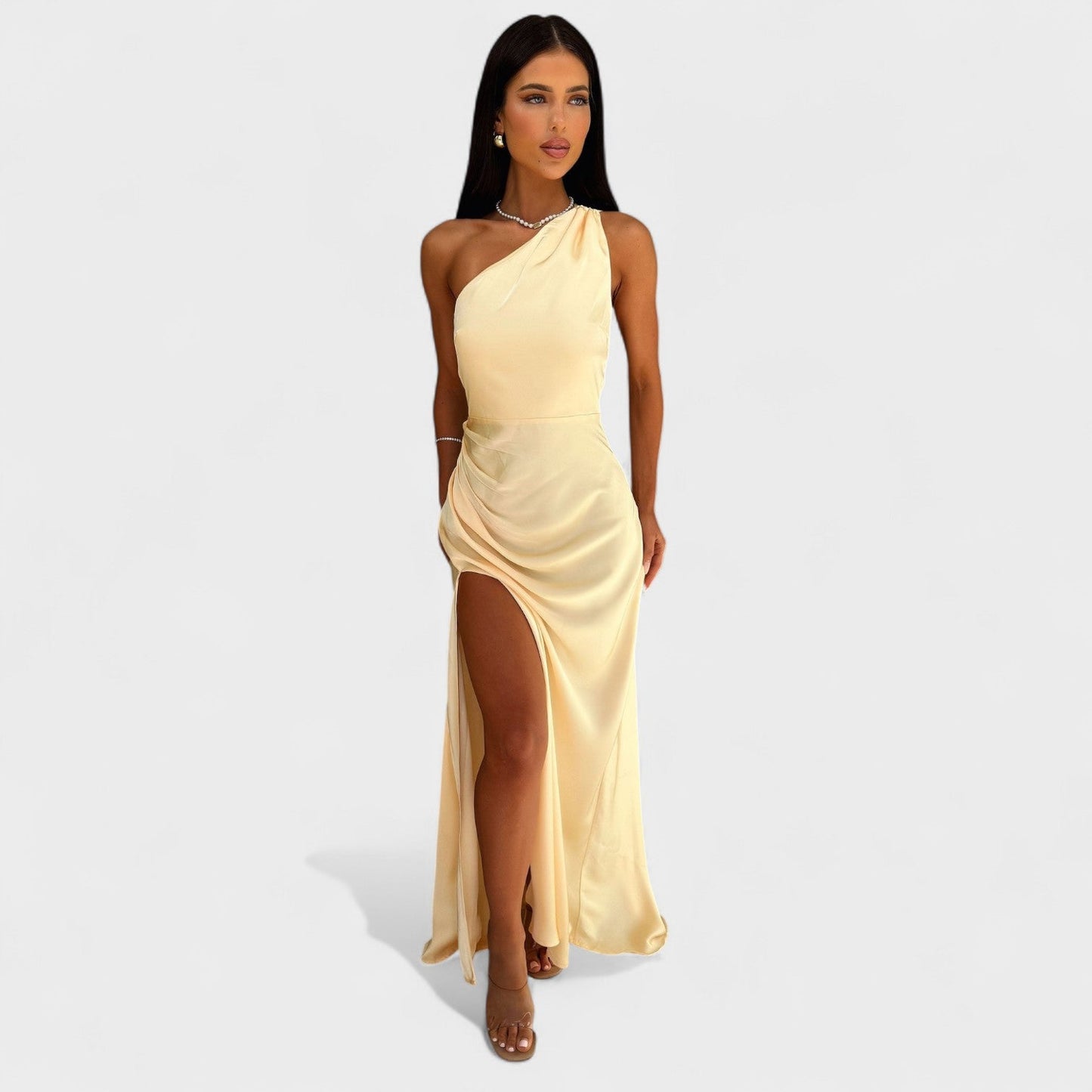 Aurélia - Vestido Longo de Cetim