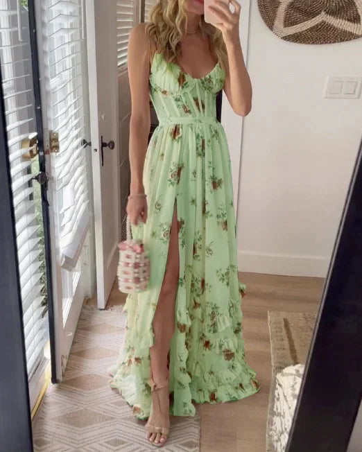 Sónia - Vestido Midi com Estampa Floral