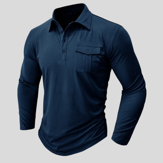 José - Camisa Casual com Bolsos Práticos