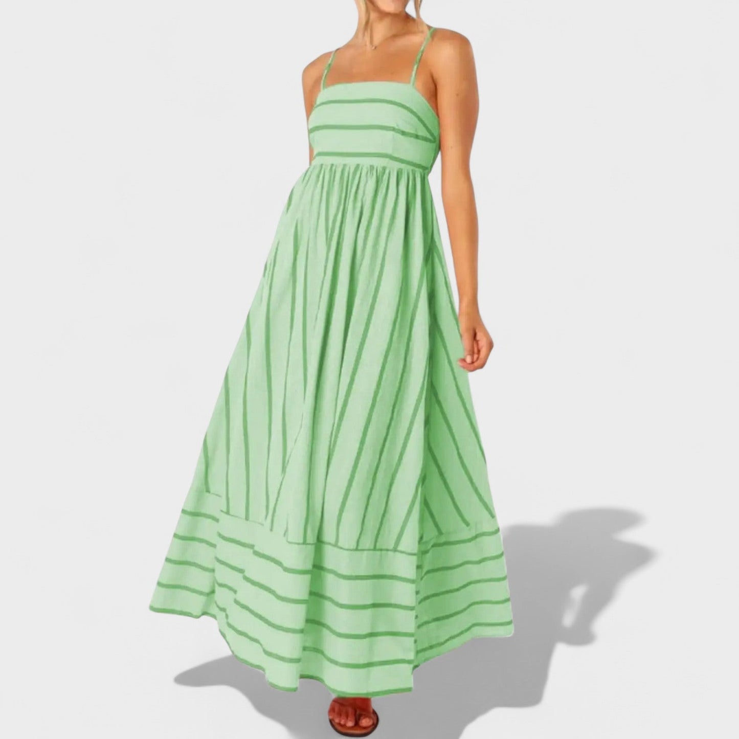 Isabel - Vestido Longo Listrado