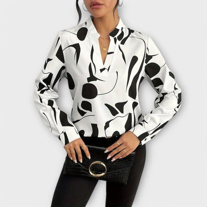 Catarina - Elegante blusa de manga larga