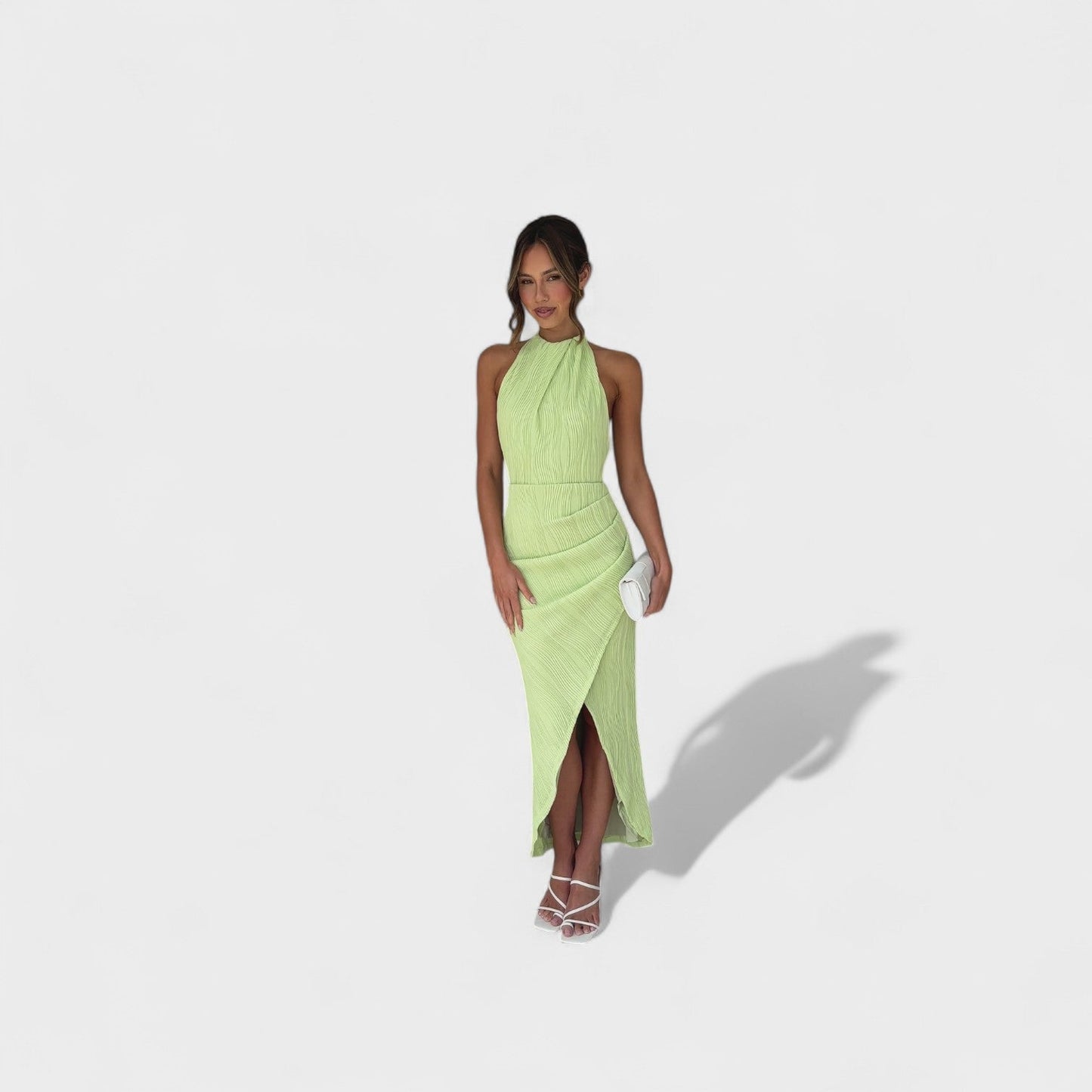 Camila - Vestido Longo com Pregas