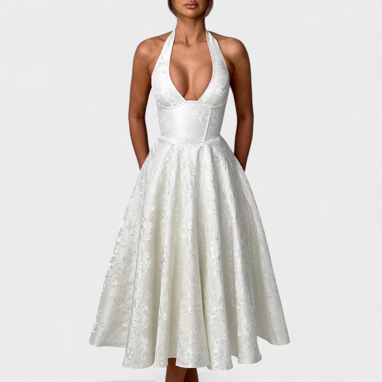 Efi - Textured Midi Dress
