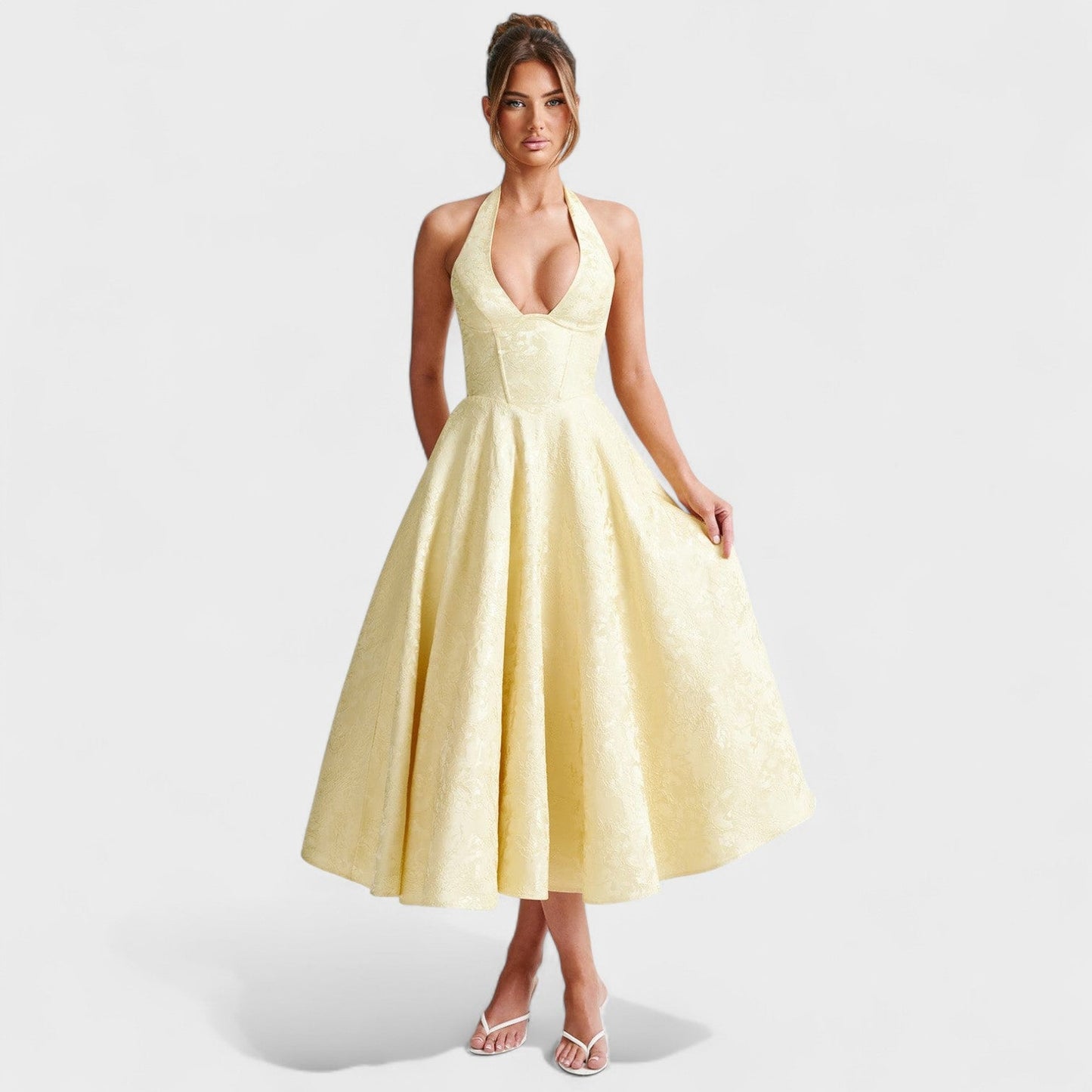 Efi - Textured Midi Dress