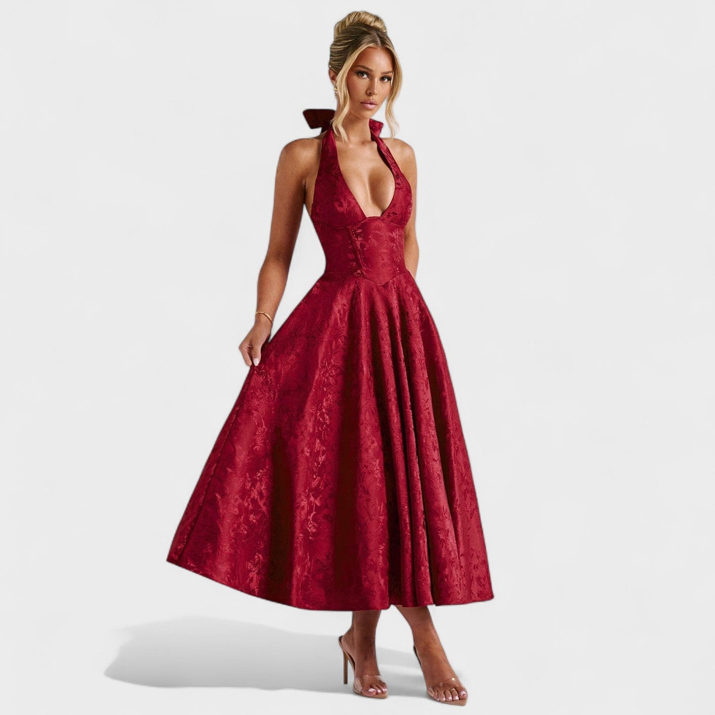 Efi - Textured Midi Dress