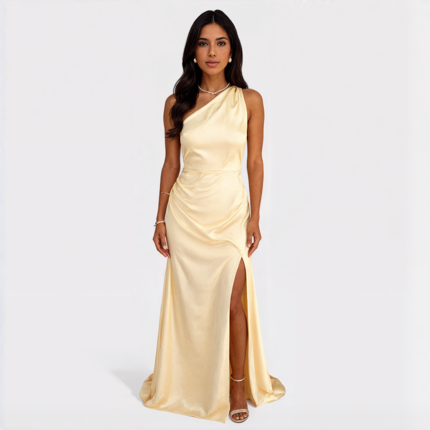 Aurélia - Vestido Longo de Cetim