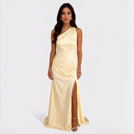 Aurélia - Vestido Longo de Cetim