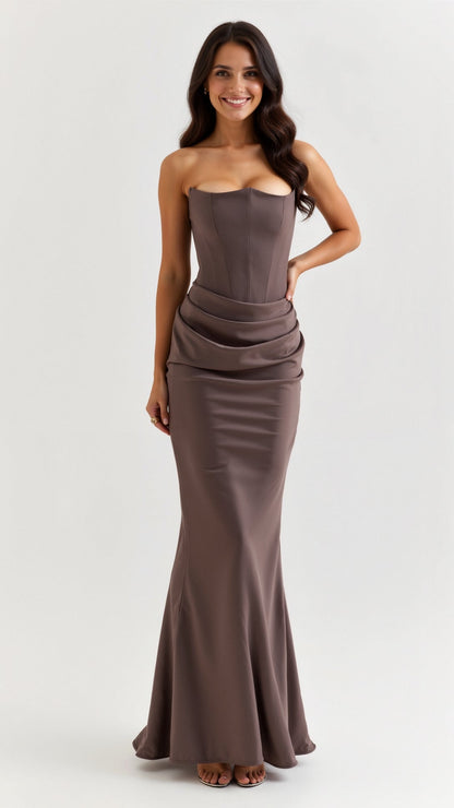Esmeralda - Vestido Longo com Corpete