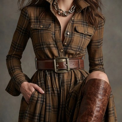 Mariana - Camisa Vestido com Cinto