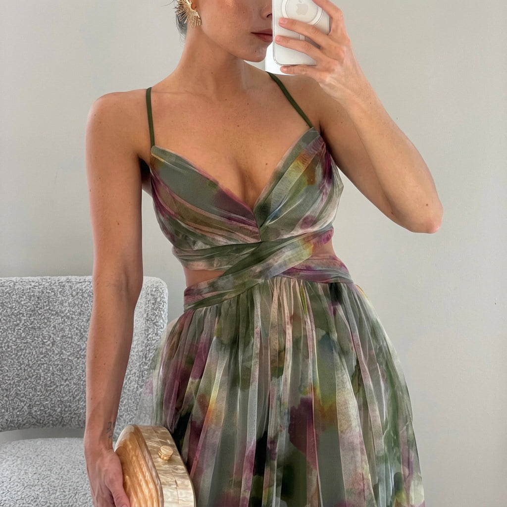Margarida - Vestido Maxi com Estampa Floral