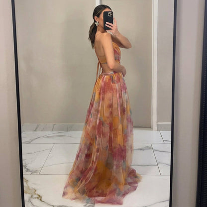 Margarida - Vestido Maxi com Estampa Floral