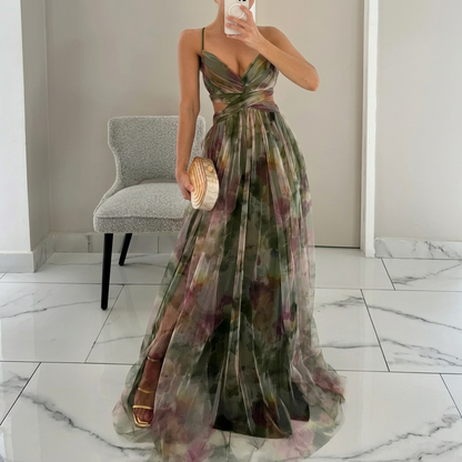 Margarida - Vestido Maxi com Estampa Floral