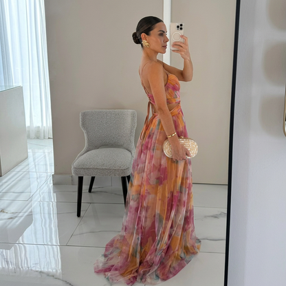 Margarida - Vestido Maxi com Estampa Floral