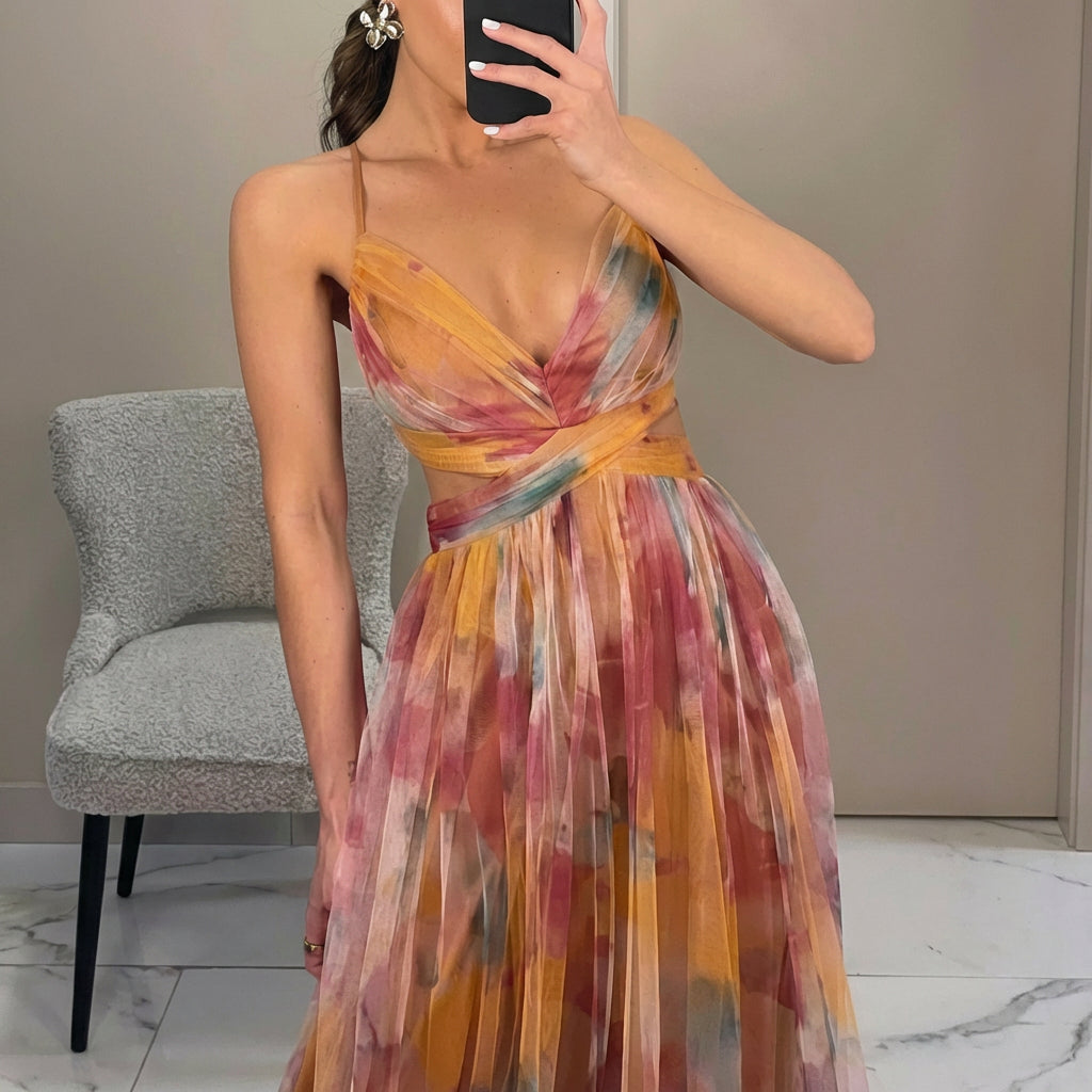 Margarida - Vestido Maxi com Estampa Floral