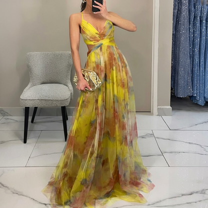 Margarida - Vestido Maxi com Estampa Floral