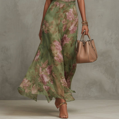 Filipa - Floral Halter Maxi Dress