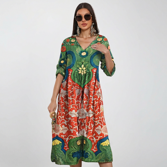 Vintessa - Vestido Romântico de Estilo Vintage