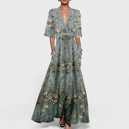 Rute - Elegante Vestido Maxi Floral