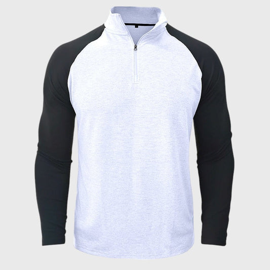 Camisa de Algodão com Gola Alta