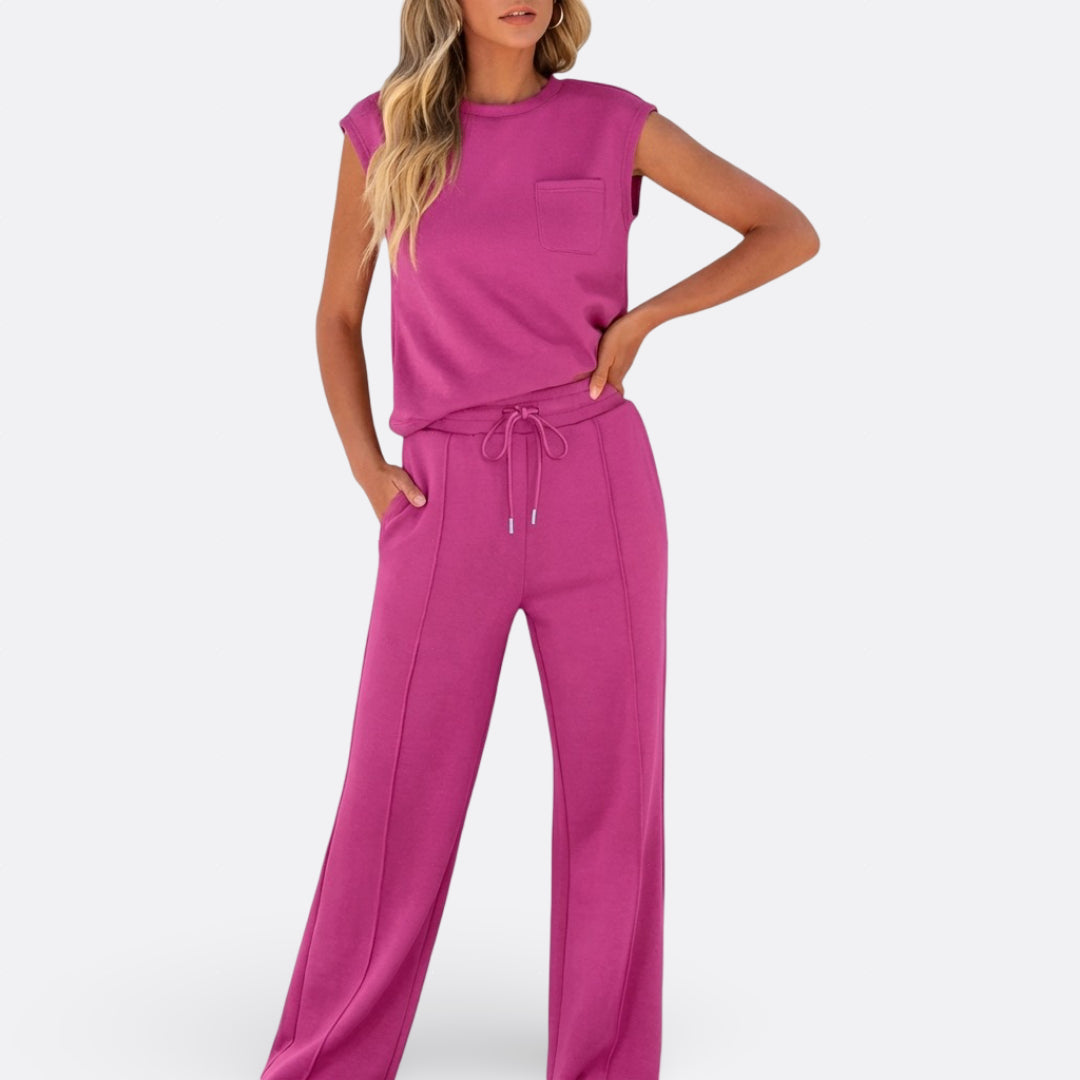 Iris - Conjunto Casual em Tecido Macio para Lounge