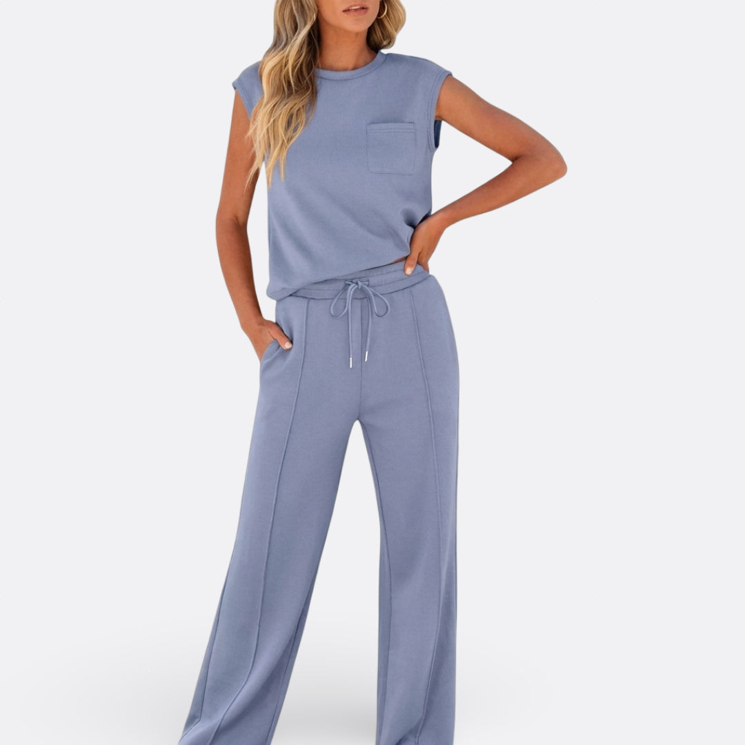 Iris - Conjunto Casual em Tecido Macio para Lounge