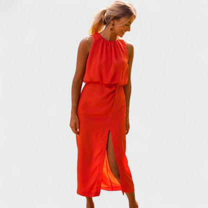 Linha - Sofisticado Vestido Midi