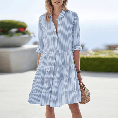 Ana - Vestido de Verão Listrado