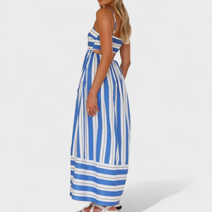 Isabel - Vestido Longo Listrado