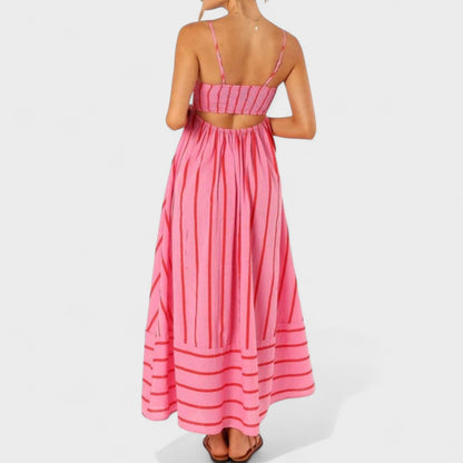 Isabel - Vestido Longo Listrado