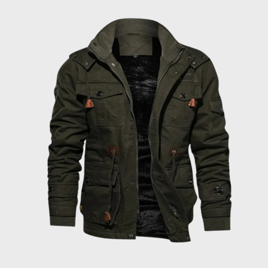Vasco - Modern Coat with Multiple Pockets