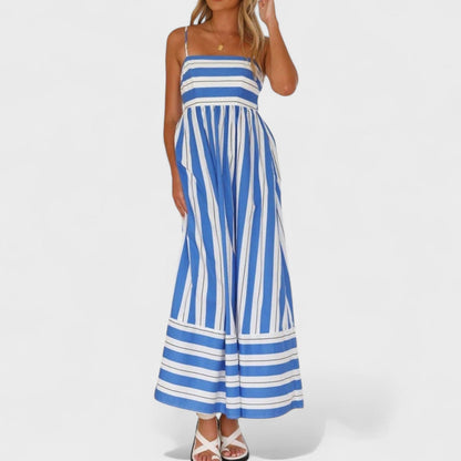 Isabel - Vestido Longo Listrado