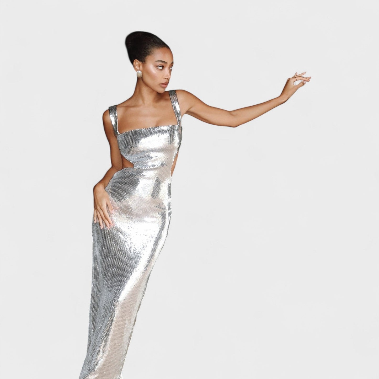 Sparkle Silver - Evening Gala Dress