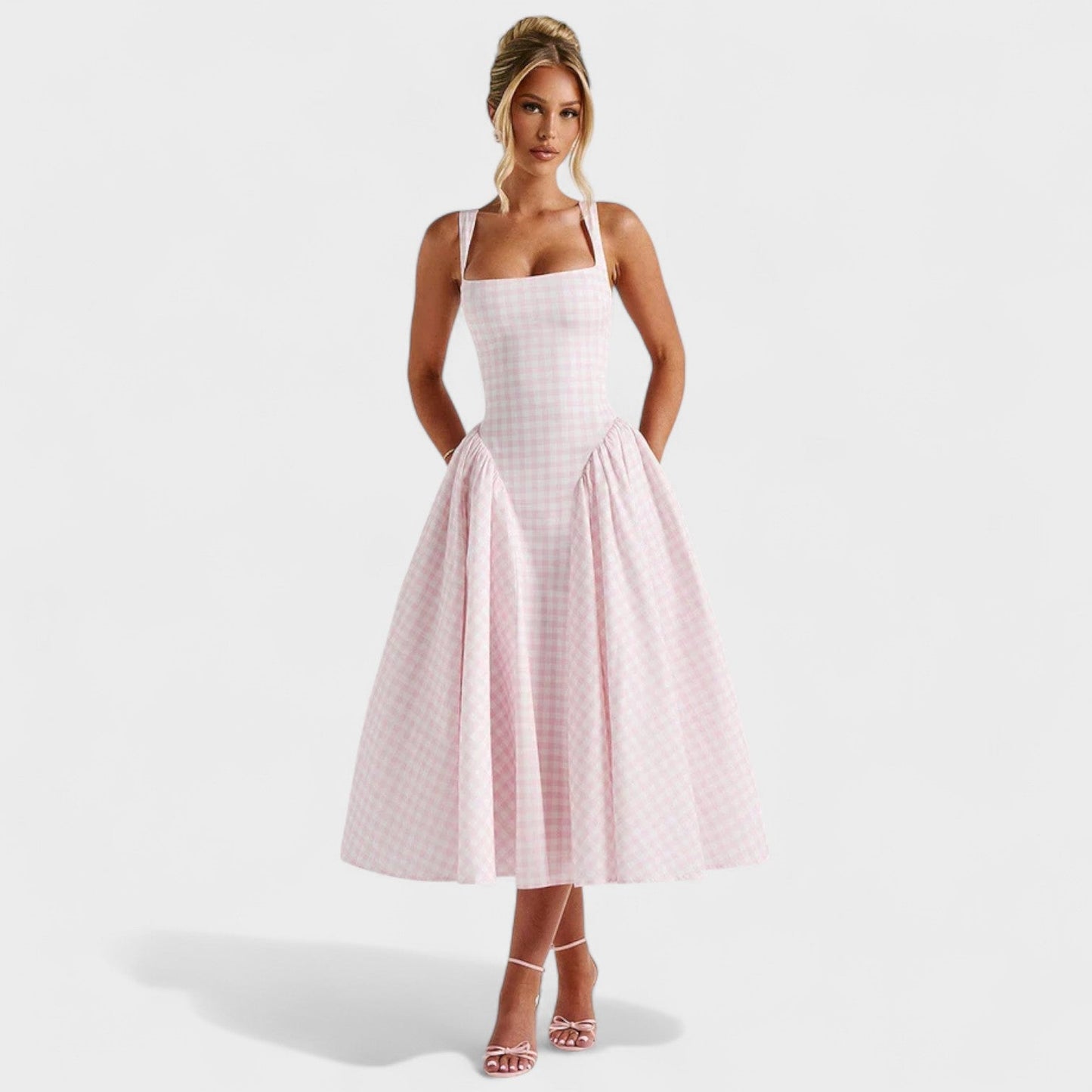 Xerife - Vestido Midi Estilo Vintage