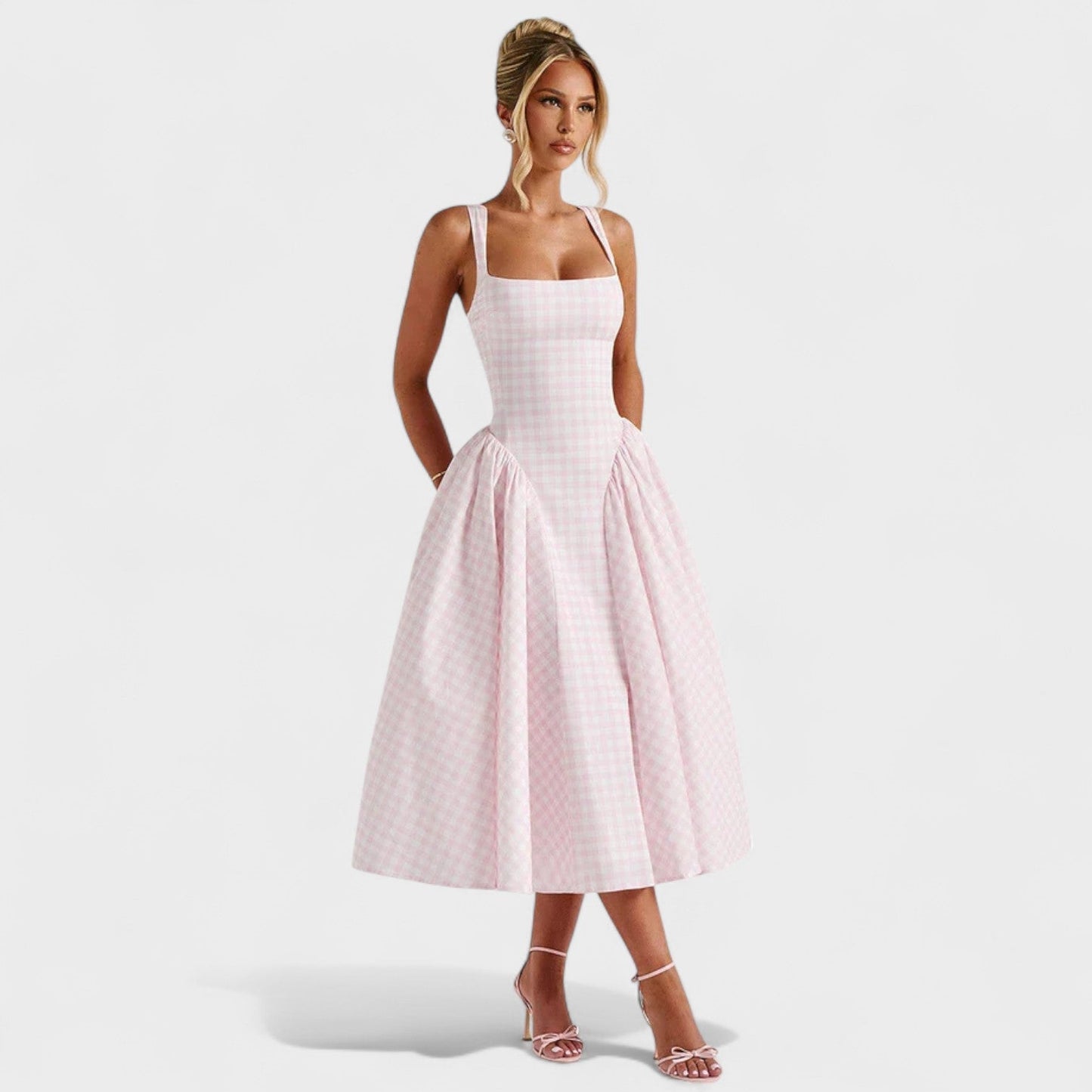 Xerife - Vestido Midi Estilo Vintage
