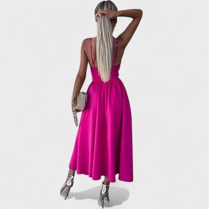 Cielo - Vestido Midi com Fenda