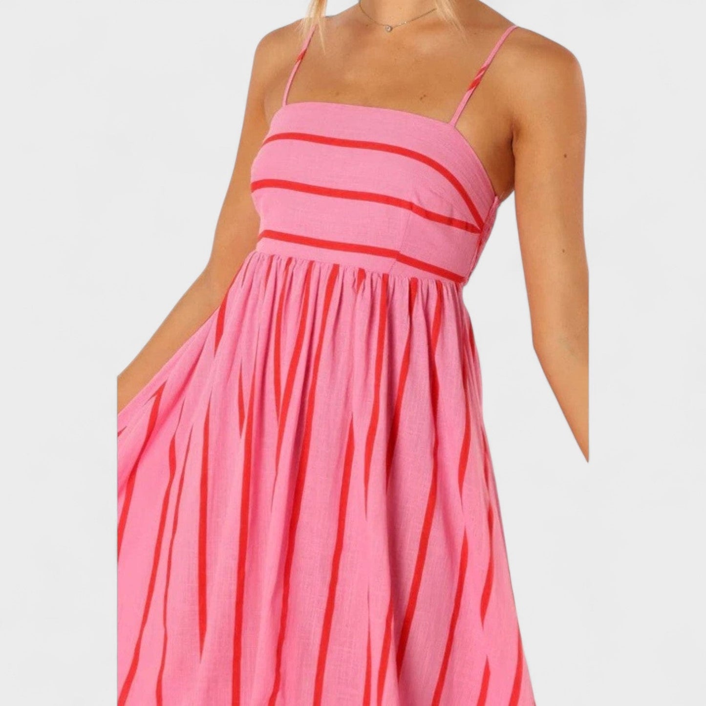 Isabel - Vestido Longo Listrado