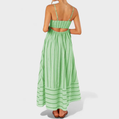 Isabel - Vestido Longo Listrado