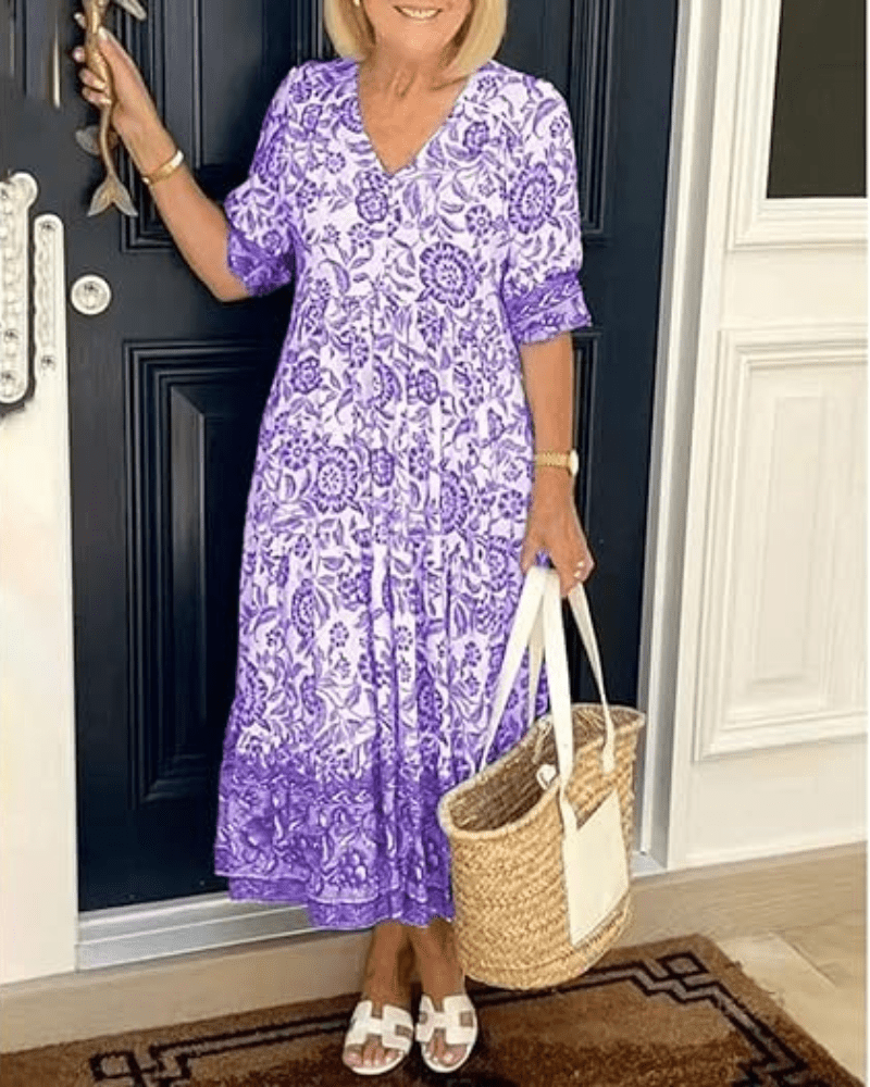 Violeta - Vestido de Verão Elegante e Leve